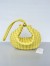 Bottega Veneta Turn Bag In Yellow Intrecciato Lambskin