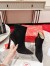 Christian Louboutin Condora Stretch 100mm Boots in Black Suede Leather