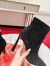 Christian Louboutin Condora Stretch 100mm Boots in Black Suede Leather