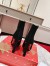 Christian Louboutin Condora Stretch 100mm Boots in Black Suede Leather