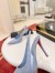 Christian Louboutin Miss Z Slingback Pumps 100mm in Blue Patent