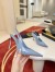Christian Louboutin Miss Z Slingback Pumps 100mm in Blue Patent