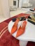 Christian Louboutin Miss Z Slingback Pumps 100mm in Orange Patent