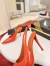 Christian Louboutin Miss Z Slingback Pumps 100mm in Orange Patent