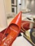 Christian Louboutin Miss Z Slingback Pumps 100mm in Orange Patent