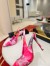 Christian Louboutin Miss Z Slingback Pumps 100mm in Peonies Printed Fabric