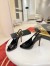 Christian Louboutin Sofia Z Slingback Pumps 100mm in Black Patent Leather
