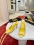 Christian Louboutin Sofia Z Slingback Pumps 100mm in Yellow Patent Leather