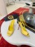 Christian Louboutin Sofia Z Slingback Pumps 100mm in Yellow Patent Leather