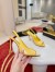 Christian Louboutin Sofia Z Slingback Pumps 100mm in Yellow Patent Leather