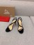 Christian Louboutin Rosalie Sandals 100mm in Black Lambskin