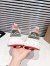 Christian Louboutin Women's Trailnrun Sneakers in Albatre Mesh and Suede