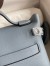  Hermes 24/24 Mini 21 Handmade Bag in Blue Lin Evercolor Leather