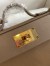 Hermes 24/24 Mini 21 Handmade Bag in Beige Weimar Evercolor Leather 