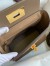 Hermes 24/24 Mini 21 Handmade Bag in Beige Weimar Evercolor Leather 