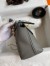 Hermes 24/24 Mini 21 Handmade Bag in Gris Meyer Evercolor Leather 