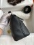 Hermes 24/24 Mini 21 Handmade Bag in Black Evercolor Leather