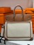 Hermes HAC Cargo Birkin 40 Handmade Bag in Toile with Gold Leather