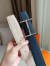 Hermes H d'Ancre Reversible Belt In Blue/White Epsom Leather