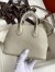 Hermes Bolide 1923 Mini Handmade Bag In Pearl Grey Chevre Mysore Leather 
