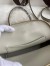 Hermes Bolide 1923 Mini Handmade Bag In Pearl Grey Chevre Mysore Leather 