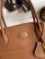 Hermes Bolide 1923 27 Handmade Bag In Gold Clemence Calfskin 