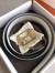 Hermes Pad Reversible Belt In Black/White Epsom Leather