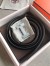 Hermes Quizz 32mm Reversible Belt In Grey Clemence Leather