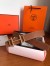 Hermes Royal 38MM Reversible Belt In Brown Clemence Leather