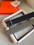 Hermes Grey Saddle 38MM Reversible Belt