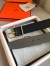 Hermes Grey Saddle 38MM Reversible Belt