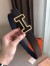 Hermes Tonight 38MM Reversible Belt In Navy/Black Epsom Leather