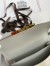 Hermes Constance 24 Handmade Bag in Pearl Grey Matte Alligator Leather 