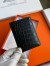 Hermes MC² Euclide Card Holder in Black Matte Alligator Leather