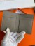 Hermes MC² Euclide Card Holder in Tourterelle Shiny Alligator Leather 