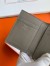 Hermes MC² Euclide Card Holder in Tourterelle Shiny Alligator Leather 