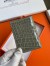 Hermes MC² Euclide Card Holder in Tourterelle Shiny Alligator Leather 