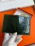Hermes MC² Euclide Card Holder in Vert Fonce Shiny Alligator Leather 