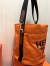 Hermes Grooming Bucket Bag In Orange Canvas
