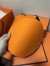 Hermes Grooming Bucket Bag In Orange Canvas