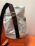 Hermes Grooming Bucket Bag In White Canvas