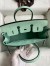 Hermes Birkin 25 Retourne Handmade Bag In Vert D'eau Matte Alligator Leather 