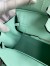 Hermes Birkin 25 Retourne Handmade Bag In Vert D'eau Matte Alligator Leather 