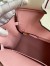 Hermes HSS Birkin 25 Bicolor Bag in Craie and Pink Chevre Mysore Leather 