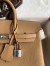 Hermes Birkin 25 Retourne Handmade Bag in Chai Clemence Leather