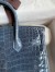 Hermes Birkin 25 Handmade Bag in Blue Tempete Crocodile Niloticus Shiny Skin