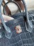 Hermes Birkin 25 Handmade Bag in Blue Tempete Crocodile Niloticus Shiny Skin