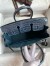 Hermes Birkin 25 Handmade Bag in Blue Tempete Crocodile Niloticus Shiny Skin