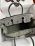 Hermes Birkin 25 Handmade Bag in Gris Ciment Crocodile Niloticus Shiny Skin