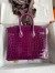 Hermes Birkin 25 Handmade Bag in Raisin Crocodile Niloticus Shiny Skin